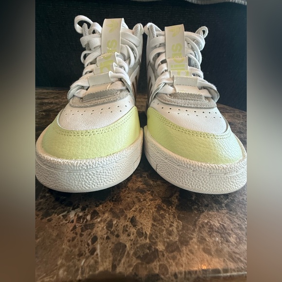 Adidas. Wmns Drop Step XL \'White Almost Lime\'. Size 5.5.